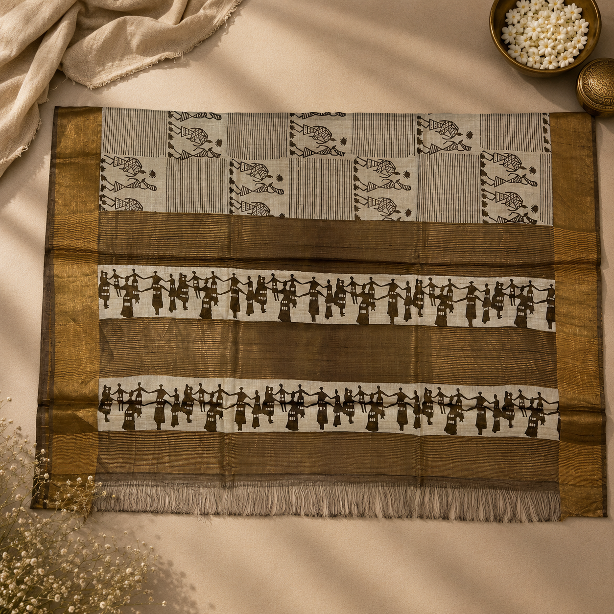 Bastar Heritage Pure Kosa Silk Saree