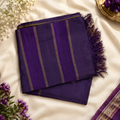 Velvet Wine Pure Tussar Silk Saree – Royal Purple Handwoven Elegance