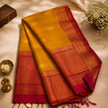 Haldi Kumkum Pure Silk Handwoven Kanjivaram Saree