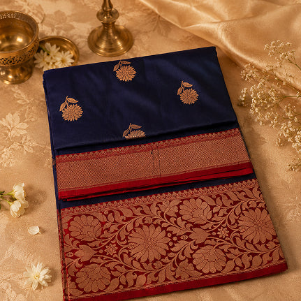 Kashi Mayuri Handwoven Pure Katan Banarasi Silk Saree