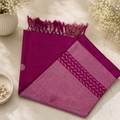 Rani Pink Pure Kosa Silk Saree – Handwoven Royal Elegance
